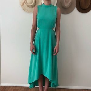 Lulu’s Turquoise Green High to Low Dress